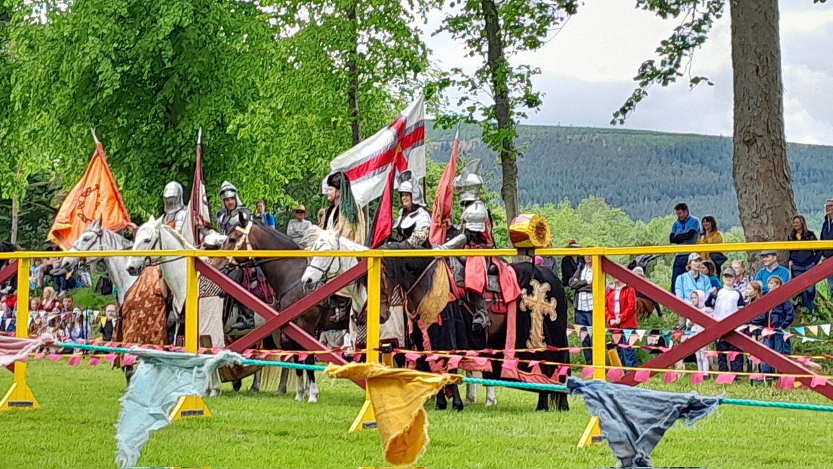 Jousting at Traquair Innerleithen today.