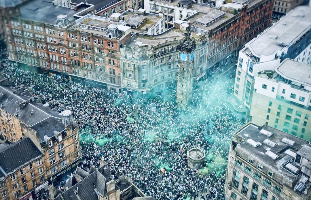 Glasgow will and always will be green and white #thisisourcity 🟢⚪️