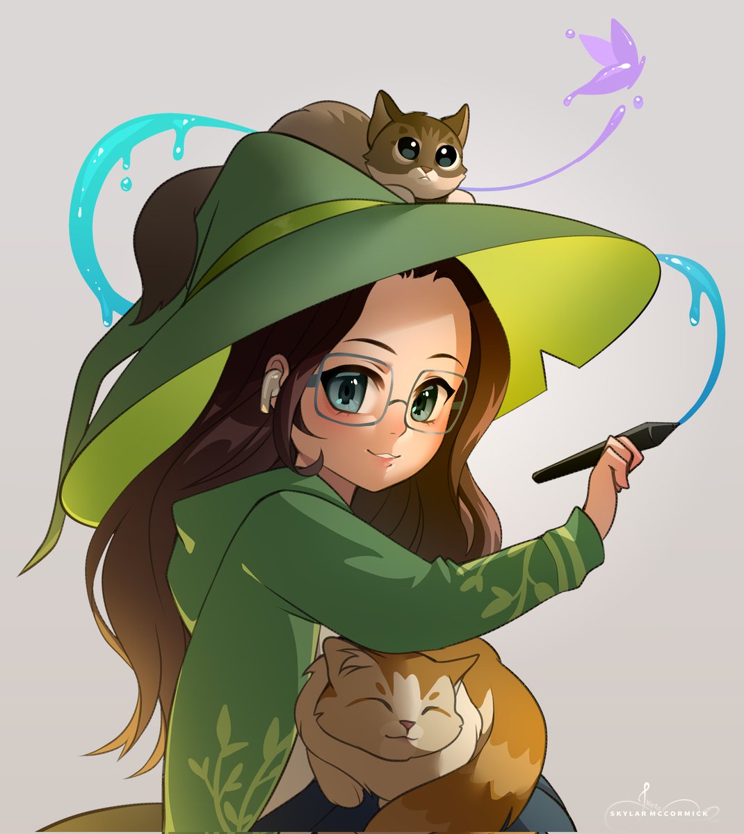 KnifeKitty_'s tweet photo. New self portrait! 😄
#art #girl #digitalart https://t.co/9P7z781cAe