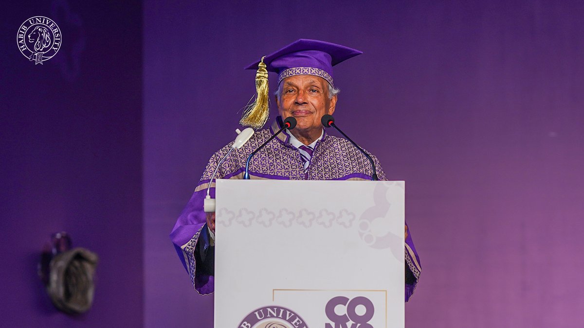 Chancellor, Rafiq M. Habib addressed the #Classof2023 and left them inspired with his words of wisdom.