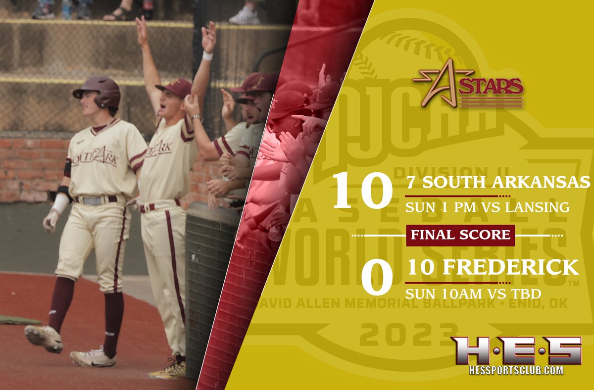 Game 1 of the 2023 NJCAA WORLD SERIES IN THE BOOKS.