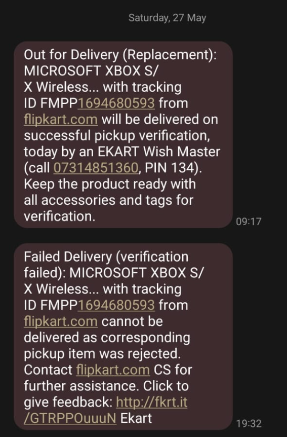 Disappointed with @Flipkart's customer service! My replacement request for an Xbox controller was denied  with the most absurd reason ever . As a loyal customer, I expect better treatment and support. #PoorCustomerService #UnsatisfiedCustomer @Xbox (1)