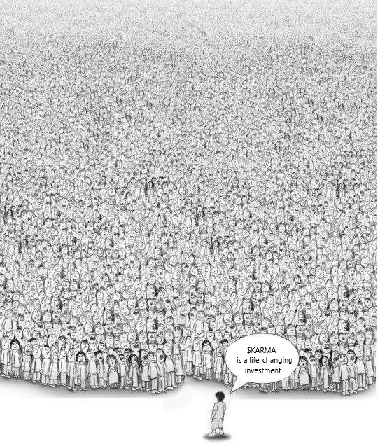 <a href="/DaCryptoGems/">Crypto Gems 💎💹</a> $KARMA aka $KISMET bro

#1000xgem 40k market cap, great community, been around 8 months, never quits.

BIG things in store for 2023 I've been trying to spread the word!

Next $PEPE or $SHIB or $DOGE or $FLOKI

What Goes Around Comes Around

<a href="/KarmaToken_ERC/">Karma_ERC20</a> <a href="/Karma_Erc20/">Karma ERC 20</a>