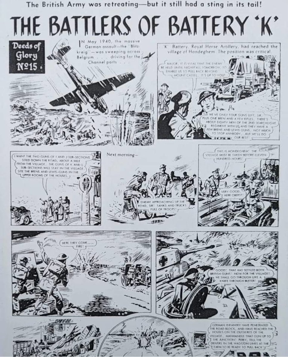 TheUCS473's tweet photo. Bring back the day when battles were taught to kids in comics! #hondeghem #Dunkirk #opdynamo https://t.co/yswQhNQzew