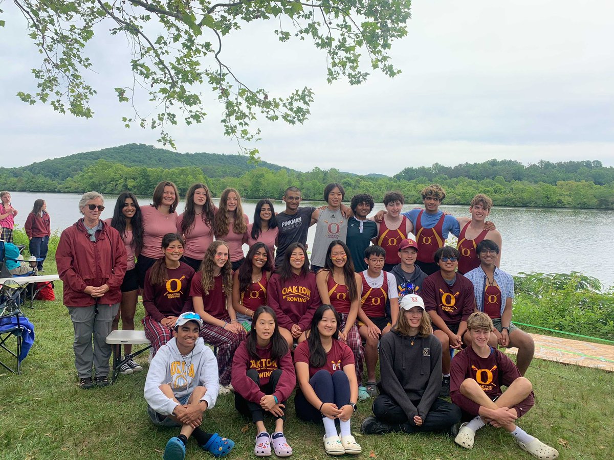 Oakton Crew at 2023 SRAA Nationals, Melton Hill Lake, Oak Ridge, TN <a href="/OaktonAthletics/">Oakton Athletics</a> <a href="/OaktonHS/">Oakton High School</a> #SRAA