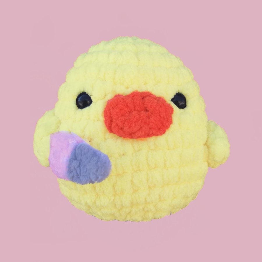 Chick With Knife Plushie 💛