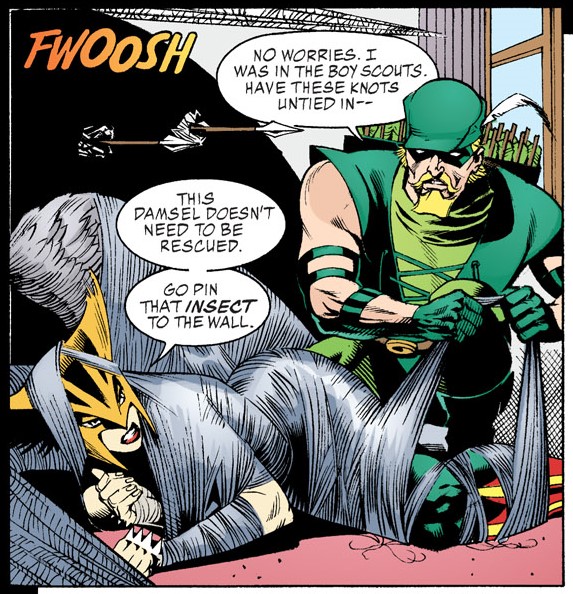 'This damsel doesn't need to be rescued.' - Hawkman (2002) #6