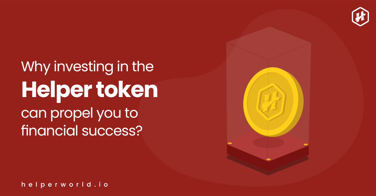 helper_token's tweet photo. Unleashing Wealth Potential: Why Investing in Helper Token Can Propel You to Financial Success.
Read here: https://t.co/TJMPfrVOJy
#HelperToken #HelperWorld #CryptoTwitter #CryptoToken #Trendingtoken https://t.co/XqHiKzOsCM