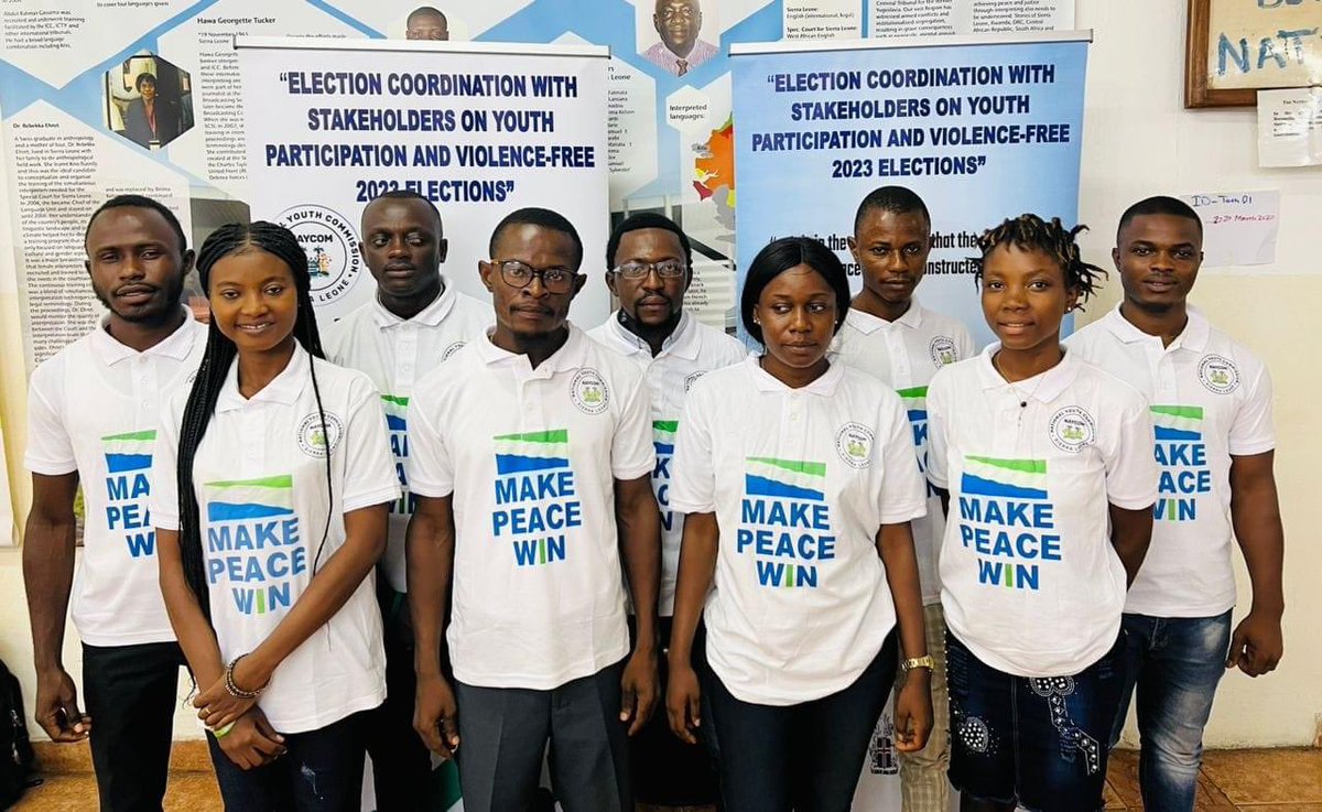 FSJOSIAH3's tweet image. Peace begins with me. Let’s get this done! Make Peace win for the love of Green💚white🤍and Blue💙 the land that we love💙 @UNDPSierraLeone @EUinSierraLeone @PresidentBio @KYumkella @FirstLadyBio @UNPeacekeeping @yppdorg @VP_Jalloh @ebklegacy