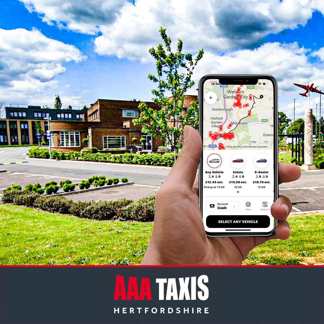 Staying at The Comet or a local hotel here in Hertfordshire and need a local taxi?   
Book your AAA Taxi here onelink.to/aaataxis or call us on 01707 888 888.
#AAAtaxis #Hatfield #WGC #Hertford #Barnet #pottersbar  #StAlbans