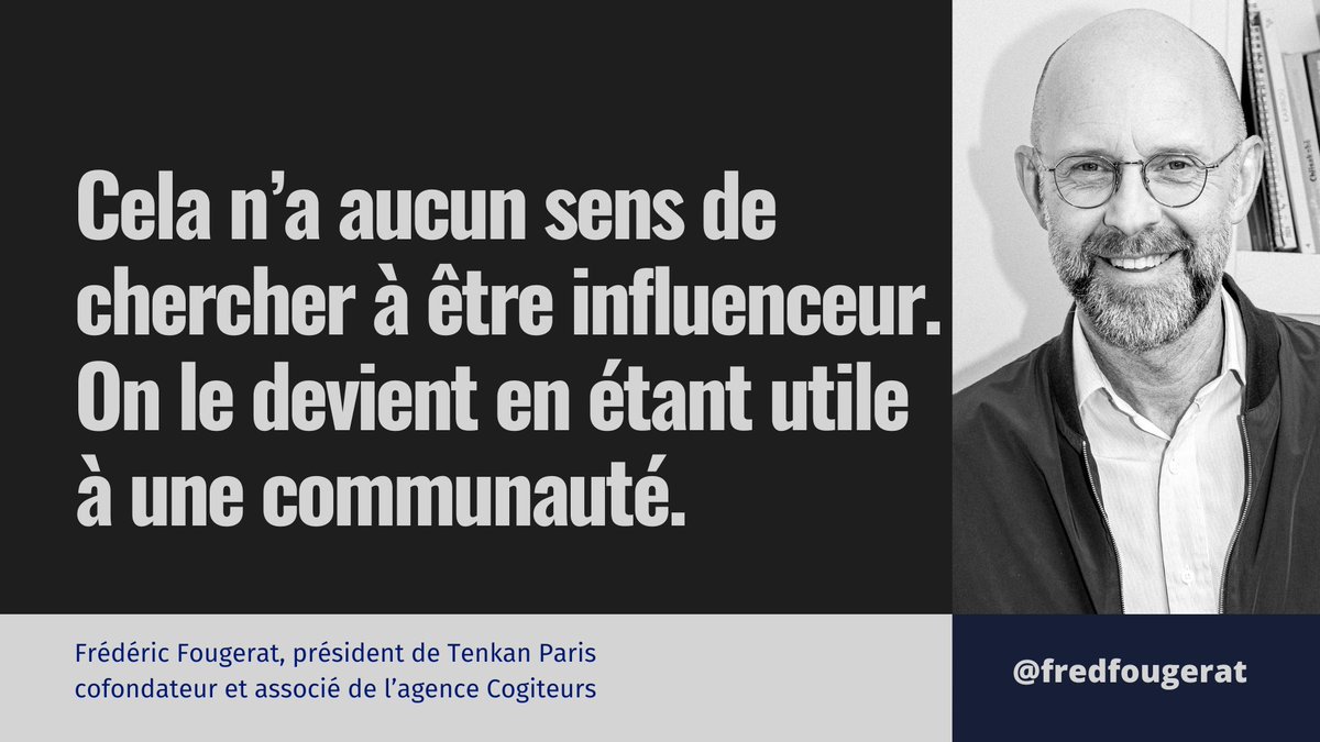 Aux plus jeunes qui m’interrogent sur la meilleure façon de devenir #influenceur, je réponds que chercher à être connu n’a aucun sens. 
Ce qui a du sens, c’est de chercher à être utile, à servir autrui.  

On peut l’illustrer avec une citation de Joseph Campbell : « C’est l’une