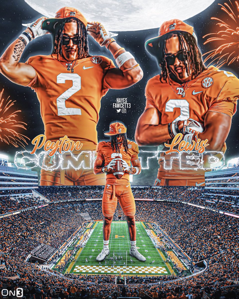 ᴘᴇʏᴛᴏɴ”ᴘ”ʟᴇᴡɪs② (@peytonlew2) on Twitter photo Proud to announce my COMMITMENT towards The University of Tennessee!!🍊🍊#GBO <a href="/Hayesfawcett3/">Hayes Fawcett</a> <a href="/Vol_Football/">Tennessee Football</a> Proud to announce my COMMITMENT towards The University of Tennessee!!🍊🍊#GBO <a href="/Hayesfawcett3/">Hayes Fawcett</a> <a href="/Vol_Football/">Tennessee Football</a>