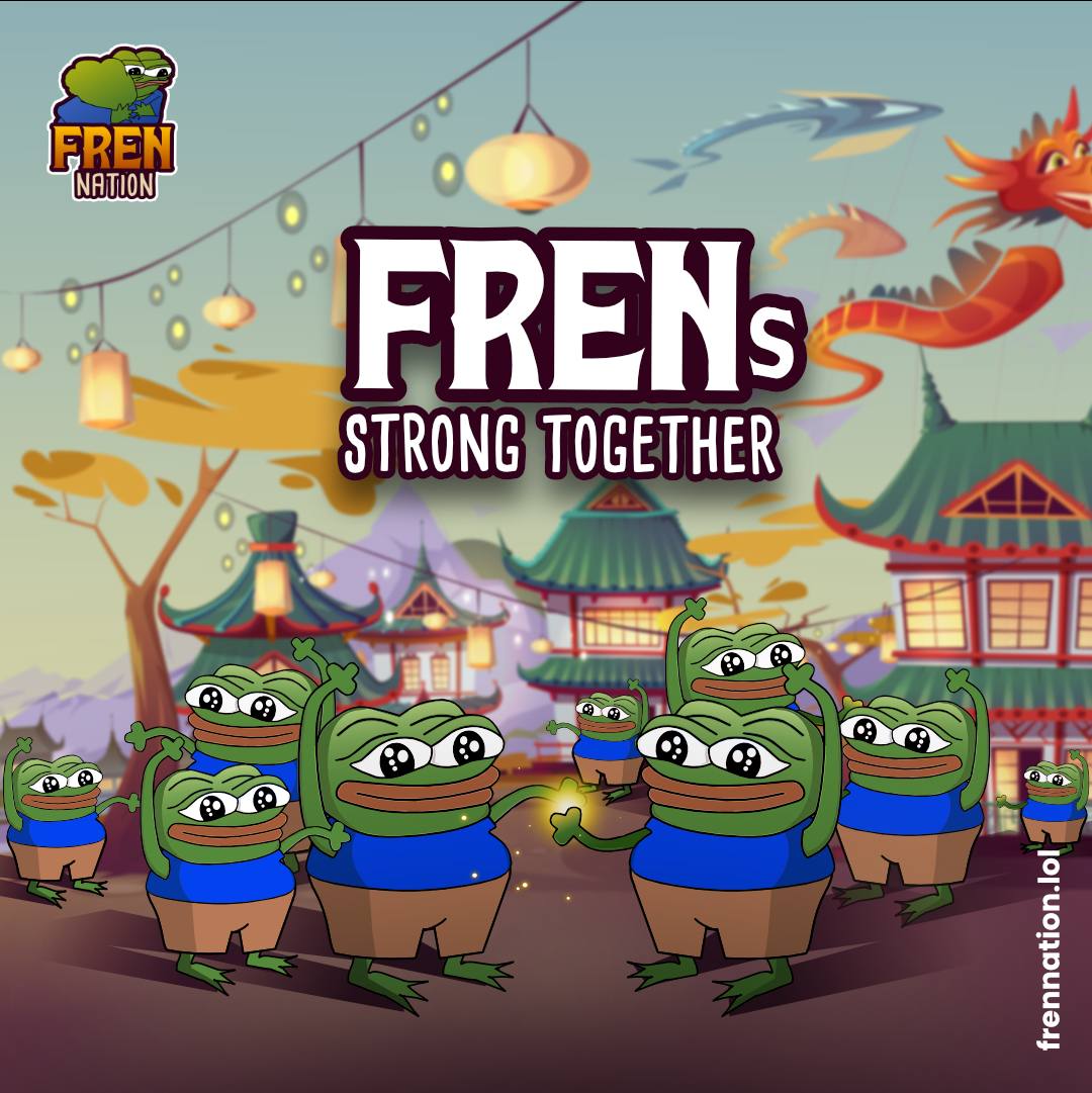$FREN support FREN ❤️

We are strong together! 

Tag your FREN below 😀 #FrenNation