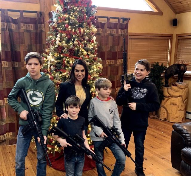 I  pick  on  GOP  Rep  Lauren  Boebert  for  her  insane  actions  and  views  but  today  this  is  really  serious.  This  is  the  last  Christmas  card  from  the  Boeberts.  Notice  anyone  missing?  No  husband.  This  is  a family  who  has  shown  they  are  not  afraid…