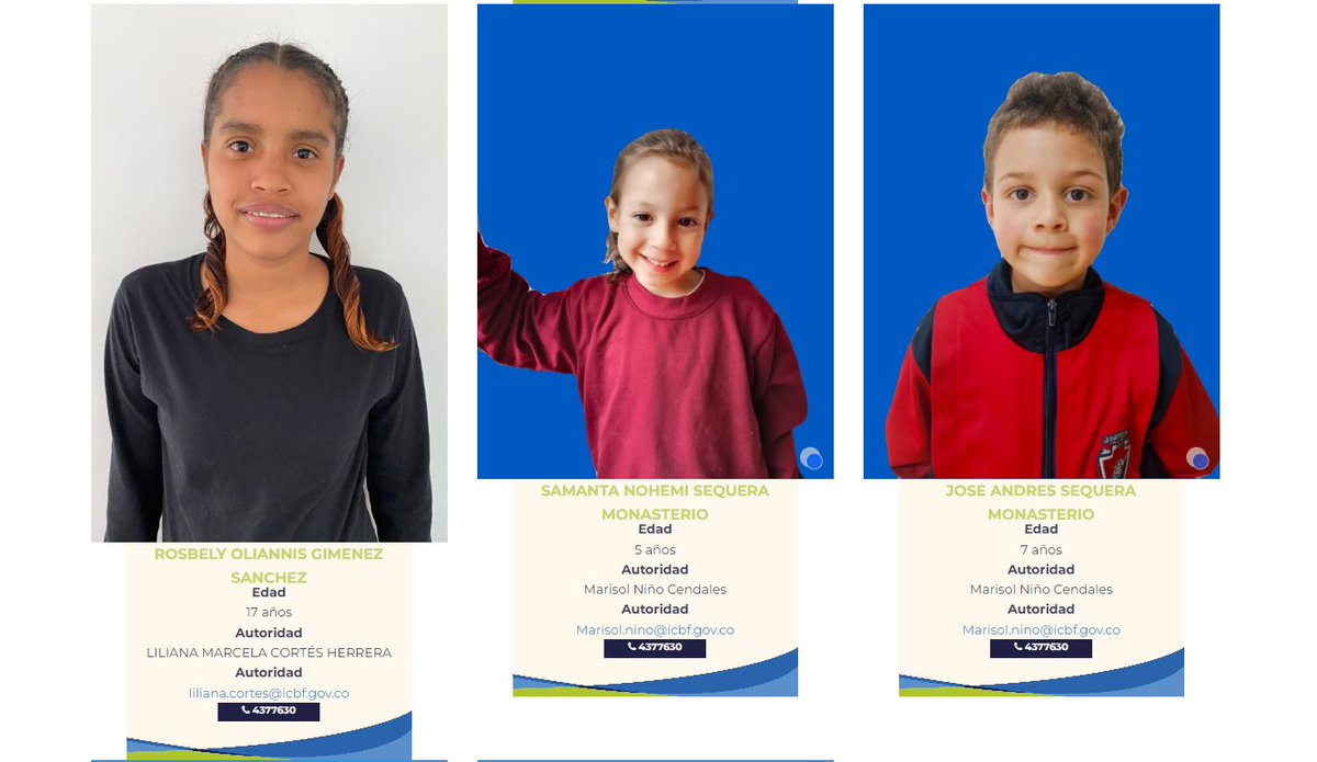 venezuela_migra's tweet image. En una galería del Instituto Colombiano de Bienestar Familiar se pueden ver los rostros de miles de niños venezolanos🇻🇪, con sus nombres y edades, que están abandonados en Colombia🇨🇴

Se llama "Me Conoces, Niños Venezolanos", una campaña que busca encontrar a sus acompañantes.