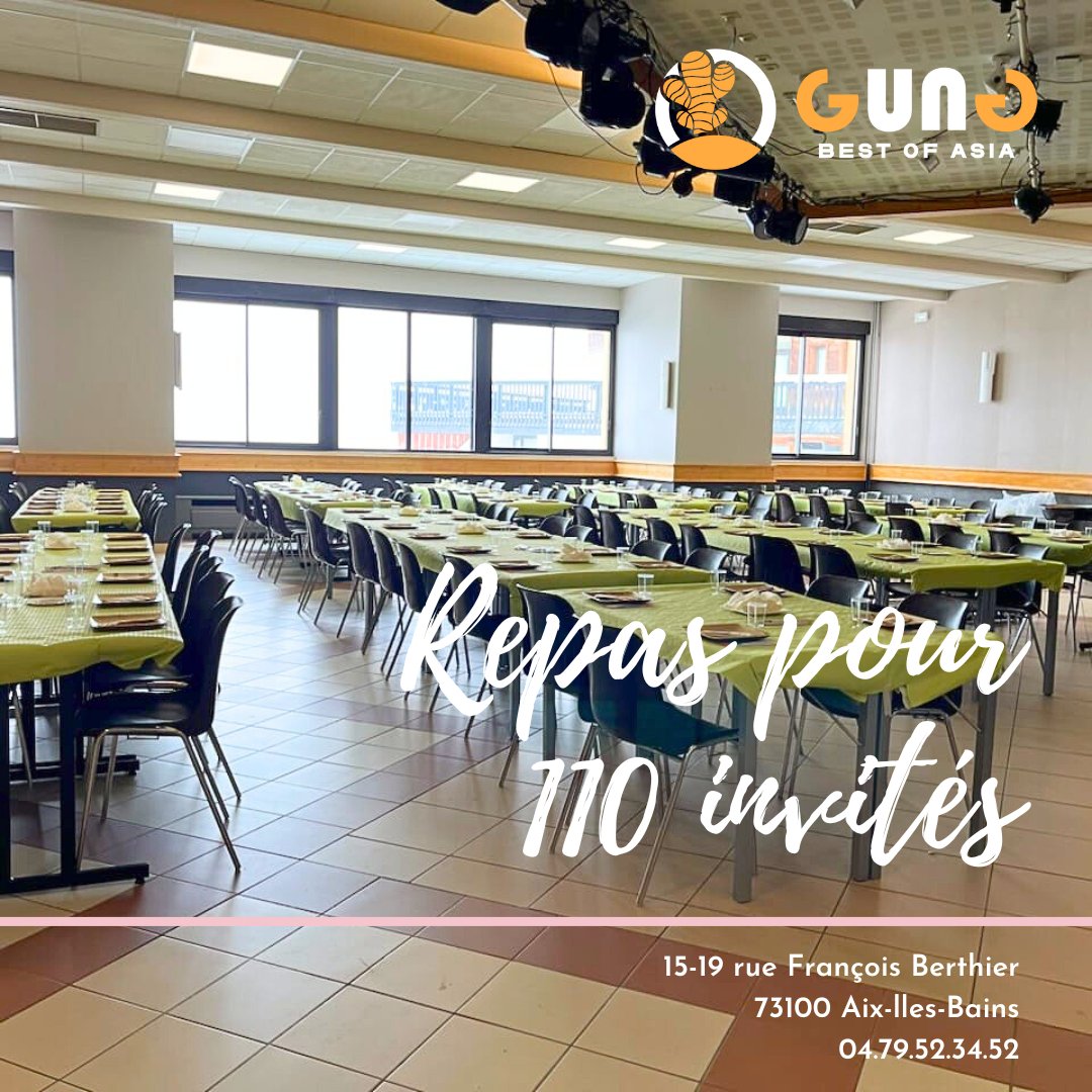 Pour le mois de Mai 2023, GUNG a eu l'occasion de préparer un repas pour l'AMEV pour 110 invités.
Nous vous remercions pour votre confiance.

#gung #epicerie #asiatique #aixlesbains #amev #association #repas #gala