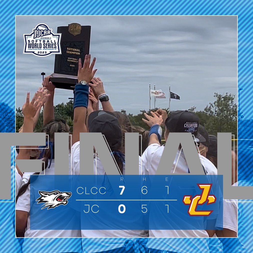 colinathletics's tweet photo. SB | ….and then there was one!! WOLVES ON TOP!!-The best season in program history ends with the first national championship in school history! #BackThePack https://t.co/fZGSxQRLiV