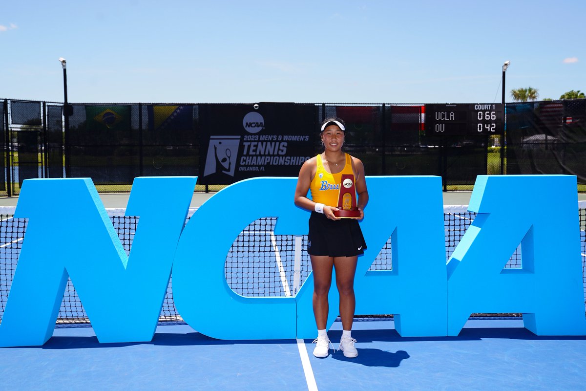 🏆 time for Fangran Tian! Congratulations, @uclawtennis!