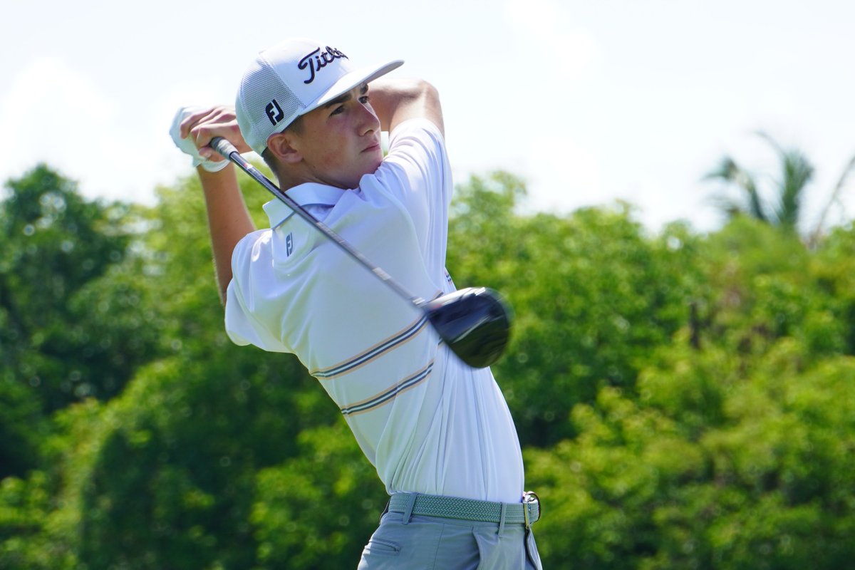 AJGAGolf's tweet photo. Anthony Purcea leads the #DominicanJr after the first round! Purcea finished T9 at the event in 2021. https://t.co/35Ou1YVFqQ