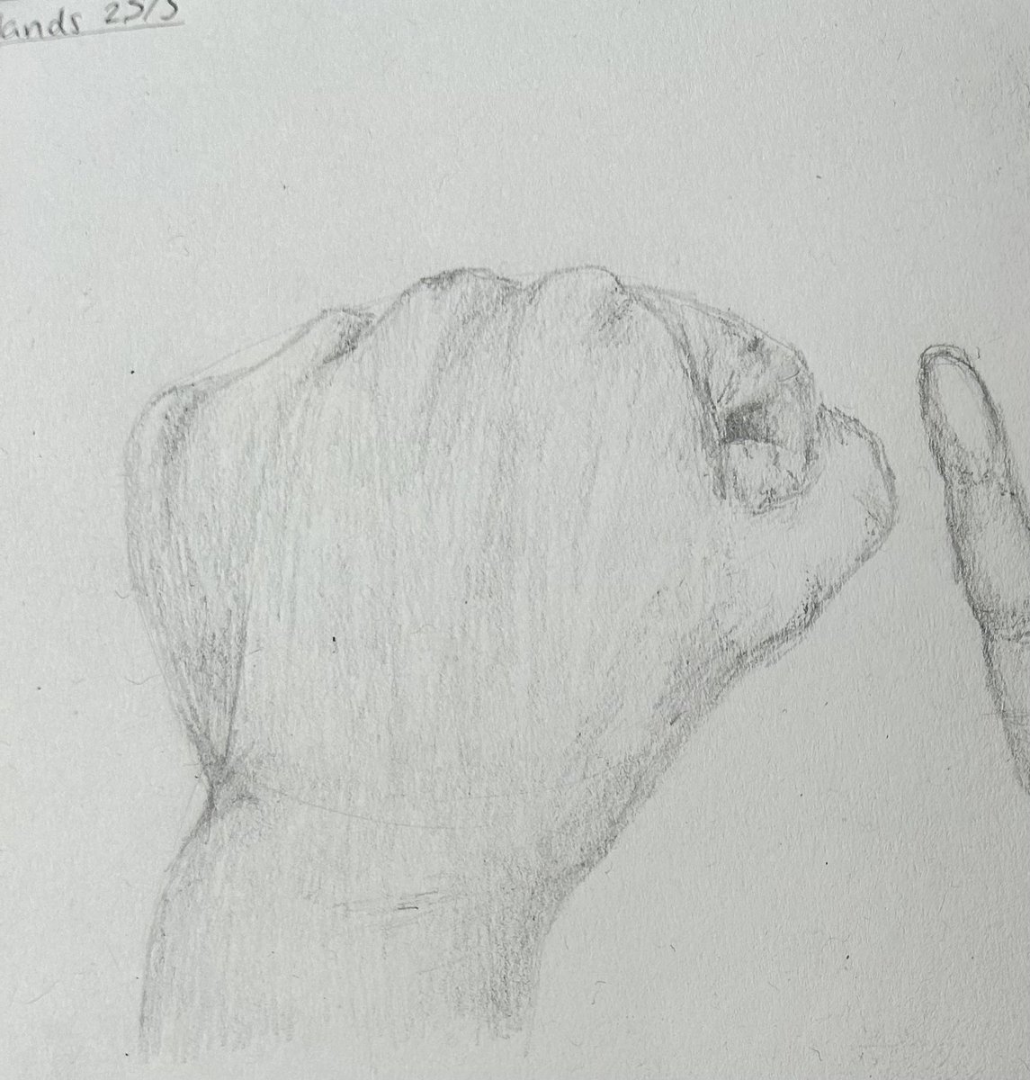c_kiaran's tweet photo. ‘Not hands miss, we can’t draw hands’. Well, it turns out they can with a little coaching. Well done Year 10. @KAKempston https://t.co/cc2k8AyVA2