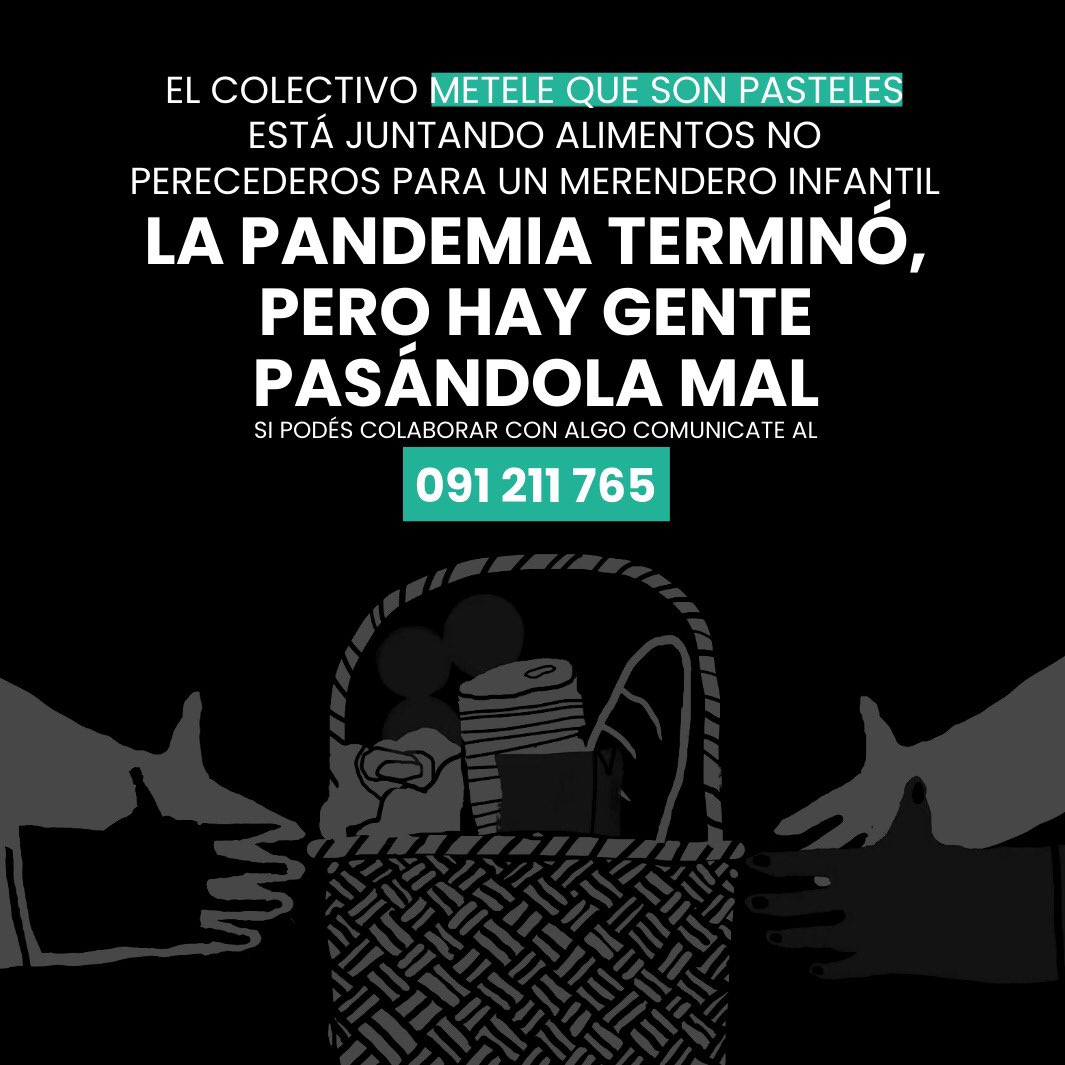 ¡Ayudemos al merendero infantil!

Con cualquier cosita estas colaborando ☺️ 
Comunicate al 091211765 o con cualquier integrante del colectivo.
Ayúdanos a difundirlo.