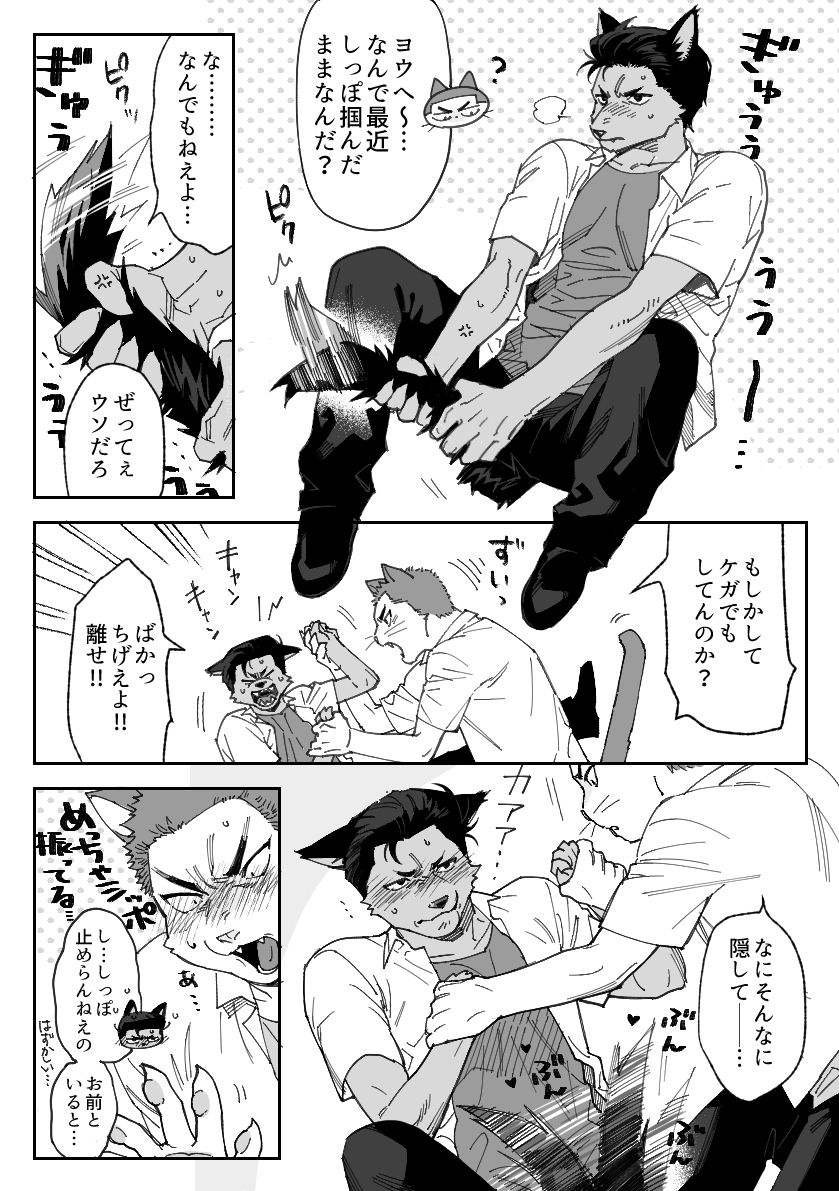 tit_sd's tweet photo. 洋花　호열백호　⚠️ケモ化⚠️
「うれしすぎて」 https://t.co/v4pXumcyxv