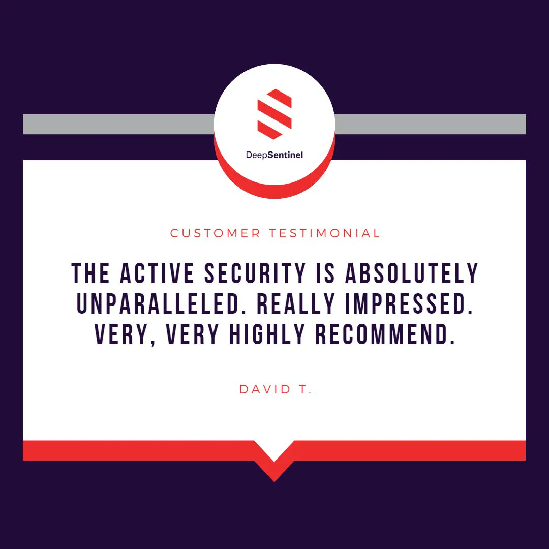 Trust the security solution that rises above the rest.

#security #homesecurity #testimonial #happycustomer