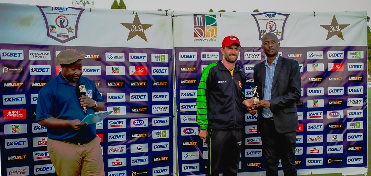 Craig Ervine bagged two accolades during the just-ended 1XBET One-Day Series powered by MELBET . . .  

Not only was he Batter of the Series, he was also Player of the Series! 

#ShaheensInZim