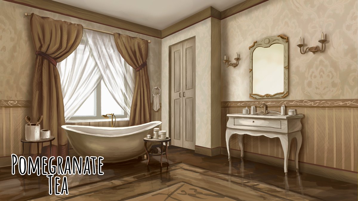 Guys! We share with you the background from our game. this is the bathroom
Background artist: Ruslan Sotnichenko

store.steampowered.com/app/2260150/Po…

#gamedev #vndev #visualnovel #indiedev #indiegames #PomegranateTea #screenshotsaturday