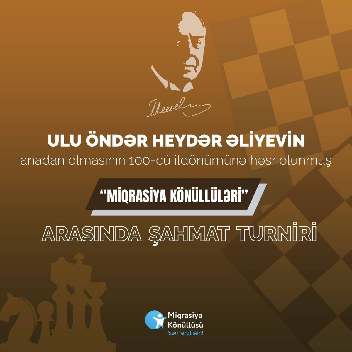 MigvolunteerAze's tweet photo. Əziz gənclər, "Miqrasiya Könüllüsü" İctimai Birliyinin təşkilatçılığı ilə Ulu Öndər Heydər Əliyevin anadan olunmasının 100-cü il dönümünə həsr olunmuş “İdman Həftəsi” davam edir!🤩

#MirasiyaKönüllüsü #MKİB #sənfərqlisən #şahmat https://t.co/fMR2keh0qZ