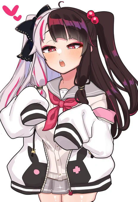 この衣装組み合わせが好きなのでまた見たいなと思って描いた#れなの鳥っくあーと 