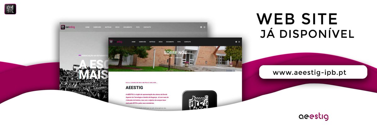 Caros estudantes, temos o prazer de anunciar o site oficial da associação de estudantes.
Neste website podes encontrar todas as  informações relativas à associação de estudantes, acompanhado de outra informação relevante para os estudantes.
Visita-nos em aeestig-ipb.pt