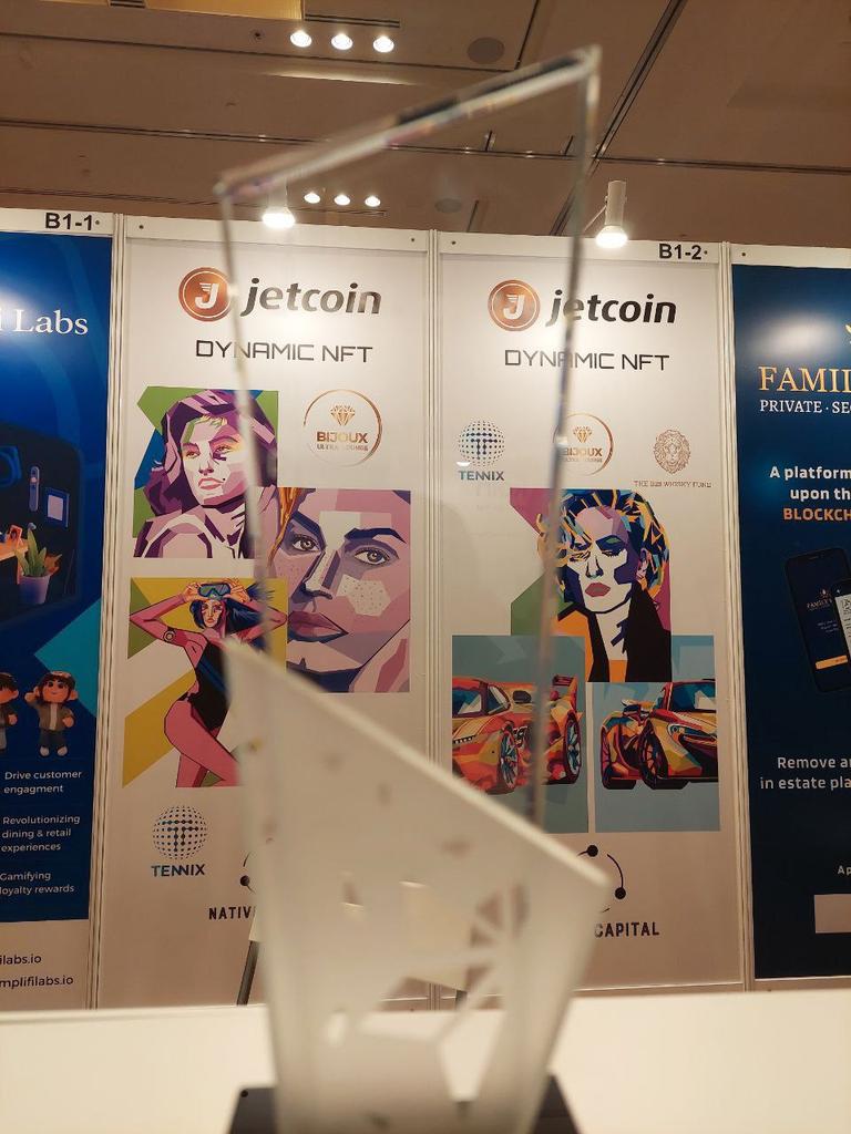 JTCinstitute's tweet photo. #Jetcoin won the #NFT award for #dynamicNFT at the #wikifinanceEXPO ! Congrats to our CEO for a great speech!
Onward and upward! $JET π
Stay tuned for further updates!
#blockchain #Crypto #talents https://t.co/70PZRDUiBo