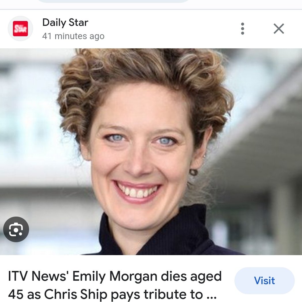 Oh no! I thought Emily Morgan was one of the absolute best reporters & journalists. 😢 

Always calm, informative, professional, supremely talented & honest.

ITN won't be the same without her. 

#RIPEmily #EmilyMorgan  ❤️