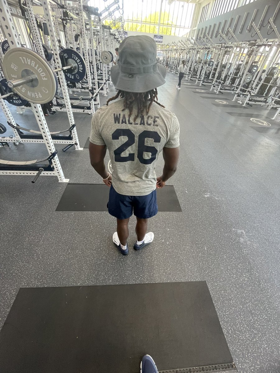 Play for the name on the front, so they can remember the name on the back💪🏾💙 #AGTG <a href="/PennStateFball/">Penn State Football</a>