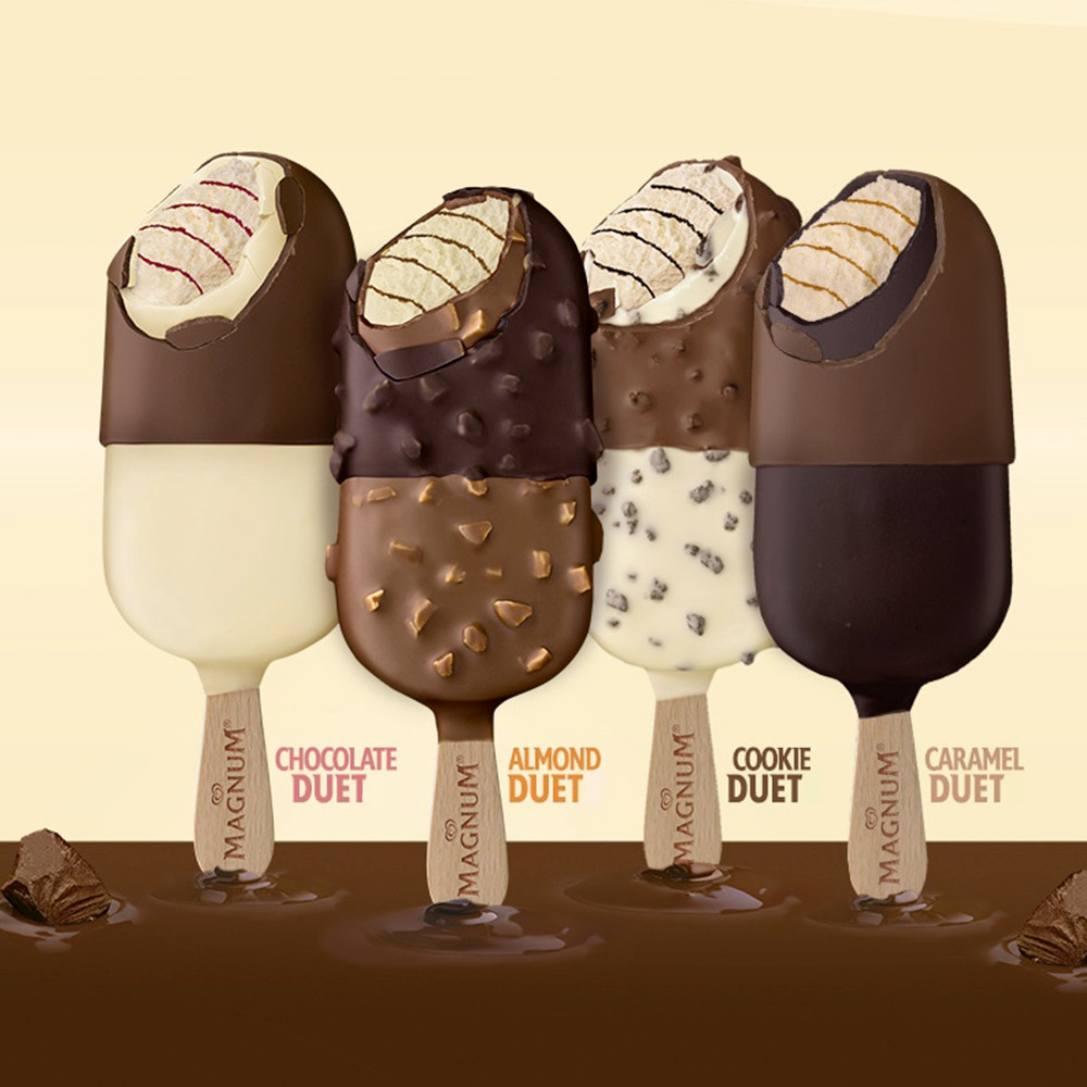 .@MagnumIceCream's story started in 1989 with the introduction of the first premium hand-held ice cream for adults.🍦 Fast-forward - Double Caramel is America’s #1 Caramel-Flavored ice cream bar.