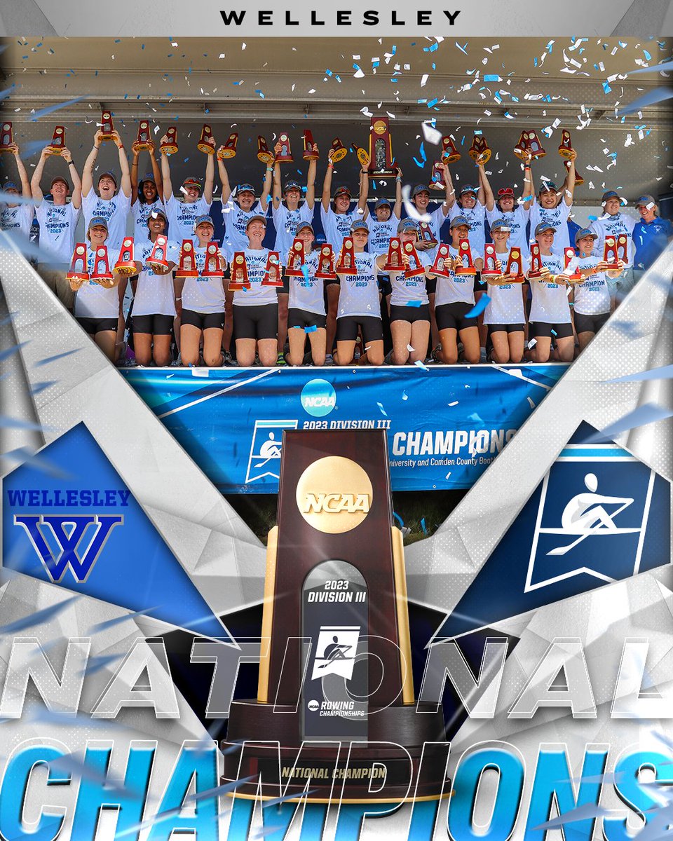 And they were #D3row National Champions! 🏆

Congratulations to <a href="/WellesleyBlue/">Wellesley Athletics</a> on earning 2 National Championship titles this weekend! 🚣‍♀️

#WhyD3