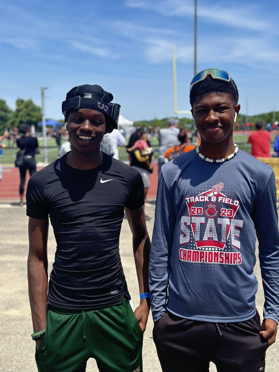 dashubrooks's tweet photo. Congrats to Jayon Bembry and BJ Popoola for tying 2nd place in 3A High Jump! https://t.co/f85xzLosoO