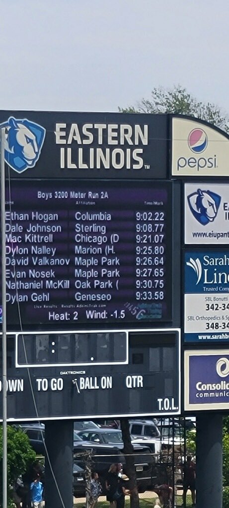 Another weekend, another IHSA State Track Champion from CHS!  Way to go Ethan H for winning the 3200! <a href="/chseagles4/">Columbia High School</a>