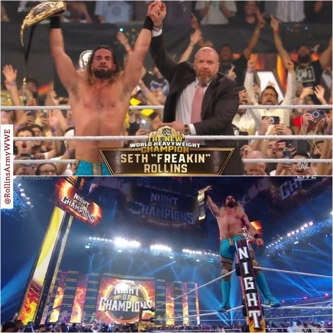 Seth Rollins has become WWE World Heavyweight Champion at Night Of Champions! 🏆📷

🔴𝐋𝐈𝐕𝐄✅🔴►tinyurl.com/5asup8xw

🔴𝐋𝐈𝐕𝐄✅🔴►tinyurl.com/5asup8xw

| #SethRollins | #WWENOC📷 | #TeamRollins | #SFNR  | #RollinsForever | #RollinsArmy