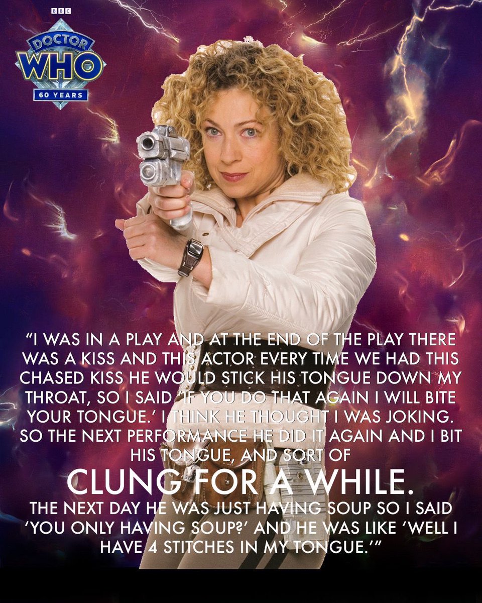 A quote to celebrate 60 years of Doctor Who - Alex Kingston #60thCountdown (47/60)