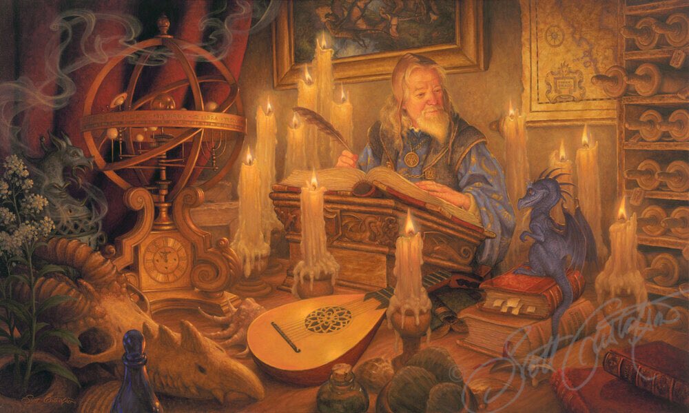 When your pet wyvern speaks some blasphemous shit so you gotta impose the Wizard Stare on them