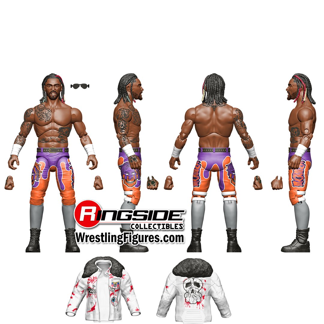Swerve Strickland @Jazwares @AEW Unrivaled Series 14 render from #AEW Fan Fest!

Shop AEW at Ringsid.ec/AEW

#RingsideCollectibles #WrestlingFigures #AEW #Jazwares #AllEliteWrestling #AEWDON #AEWRampage #AEWDynamite #AEWUnmatched

**not final product**