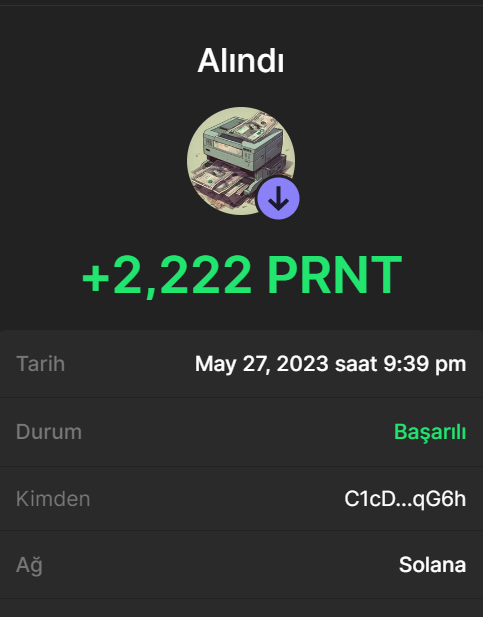 cryptoblitzzz's tweet photo. Thanks @HasukiNFTs team. They are working hard for their community. I have just got my $PRNT airdrop. Its not too much in value but this shows team's hard work. https://t.co/tFKaUuIWuG