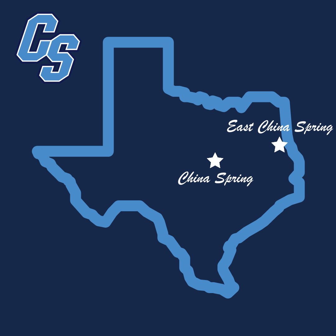 China Spring has now eliminated Carthage baseball from postseason play three-straight years.

The Cougs are also the last team to defeat mighty Carthage football. So, after a brief talk with the Texas Zoning Commision, a state map change is coming.

#GoCougs | @coach_j_gregory