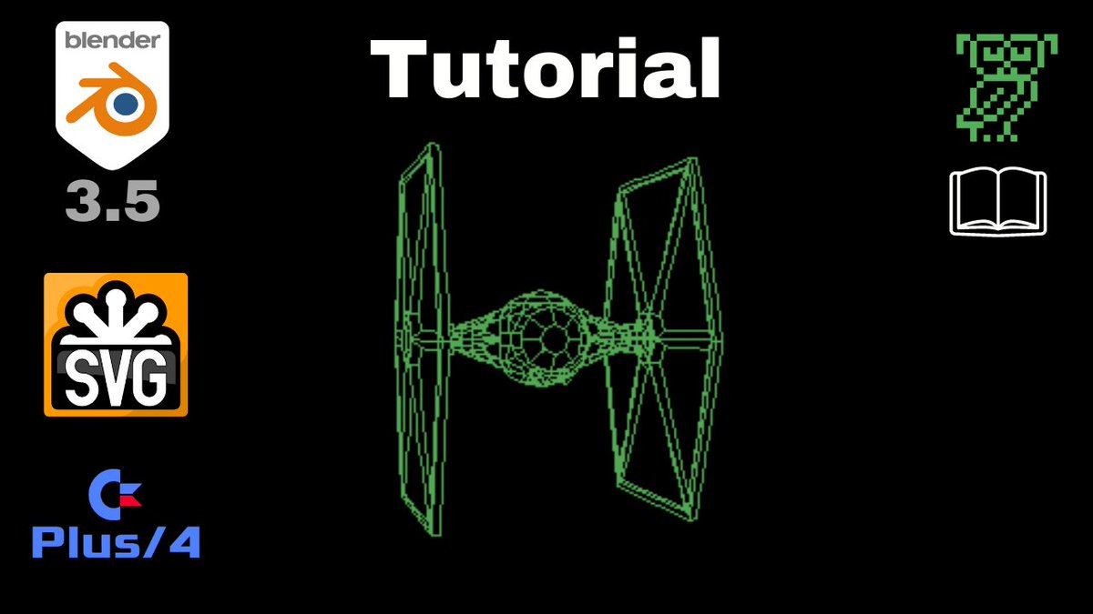 My new Blender 3.5 SVG tutorial for 3D wireframe graphics on BASIC homecomputers from the 80's. Demonstrated for the Commodore Plus/4 as example. Thank you for watching!

Video: youtu.be/ucrpVlogYc0

#Blender #BASIC #80s #3D #Commodore #Atari