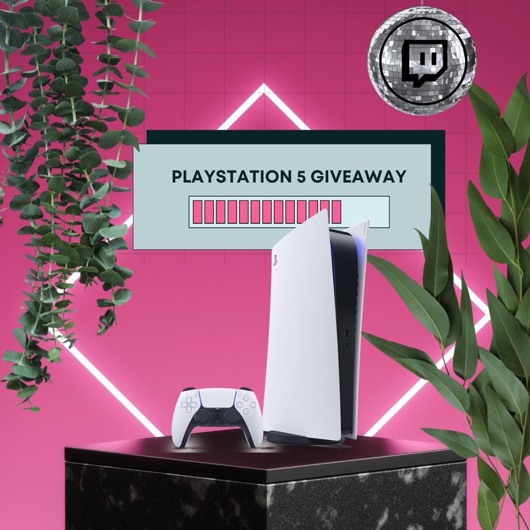 I wanted to do something BIG for my Partner Anniversary on Twitch... I'm giving away a #PS5 🎮

All you need to do:
✨Retweet
✨Follow
✨Tag your fav person to game with

🎮Winner will be selected randomly on June 18th LIVE on Stream! (Must live where Amazon ships to you)🎮