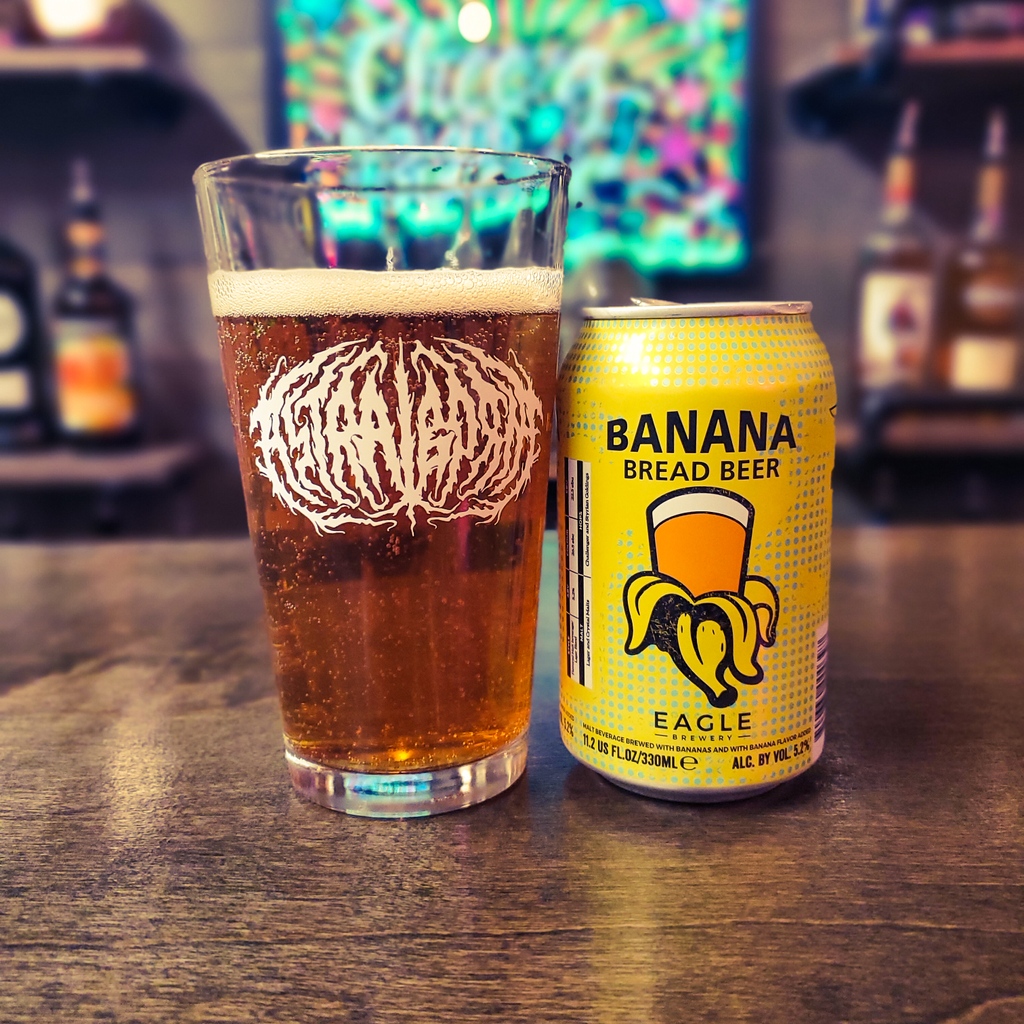 What are you drinkin' tonight? 🍺

Filling our vessel is the Banana Bread Beer by Eagle Brewery. Banana and beer, what's not to love? 

Grab your Astralborne pint glass here: astralborne.bandcamp.com

#astralborne #beer #astralbeer #craftbeer #nowdrinking