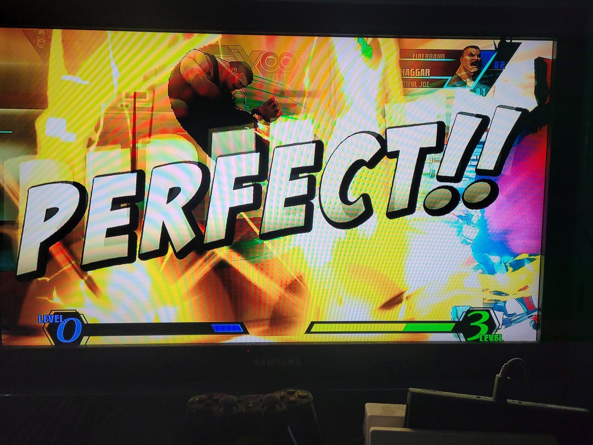 I just got a perfect with Thor.⚡️ OMG. Let's go. Awesome battle. @guyfan21 @Marvel @marvelvscapcom