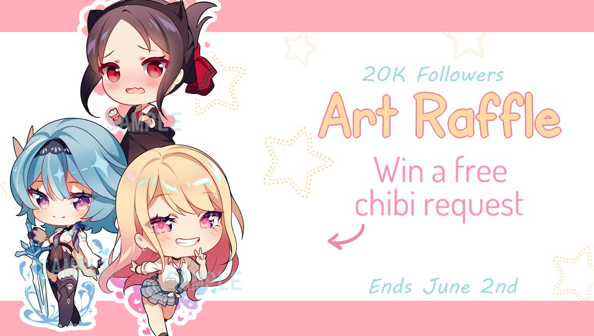 rimuurin's tweet image. ✨Smol Chibi Art Raffle! ✨
Thank you for 20k followers!

⏵Like + RT to enter 
⏵Prize can be fanart or OCs  

Raffle ends on June 2nd

Good luck!! 🦕